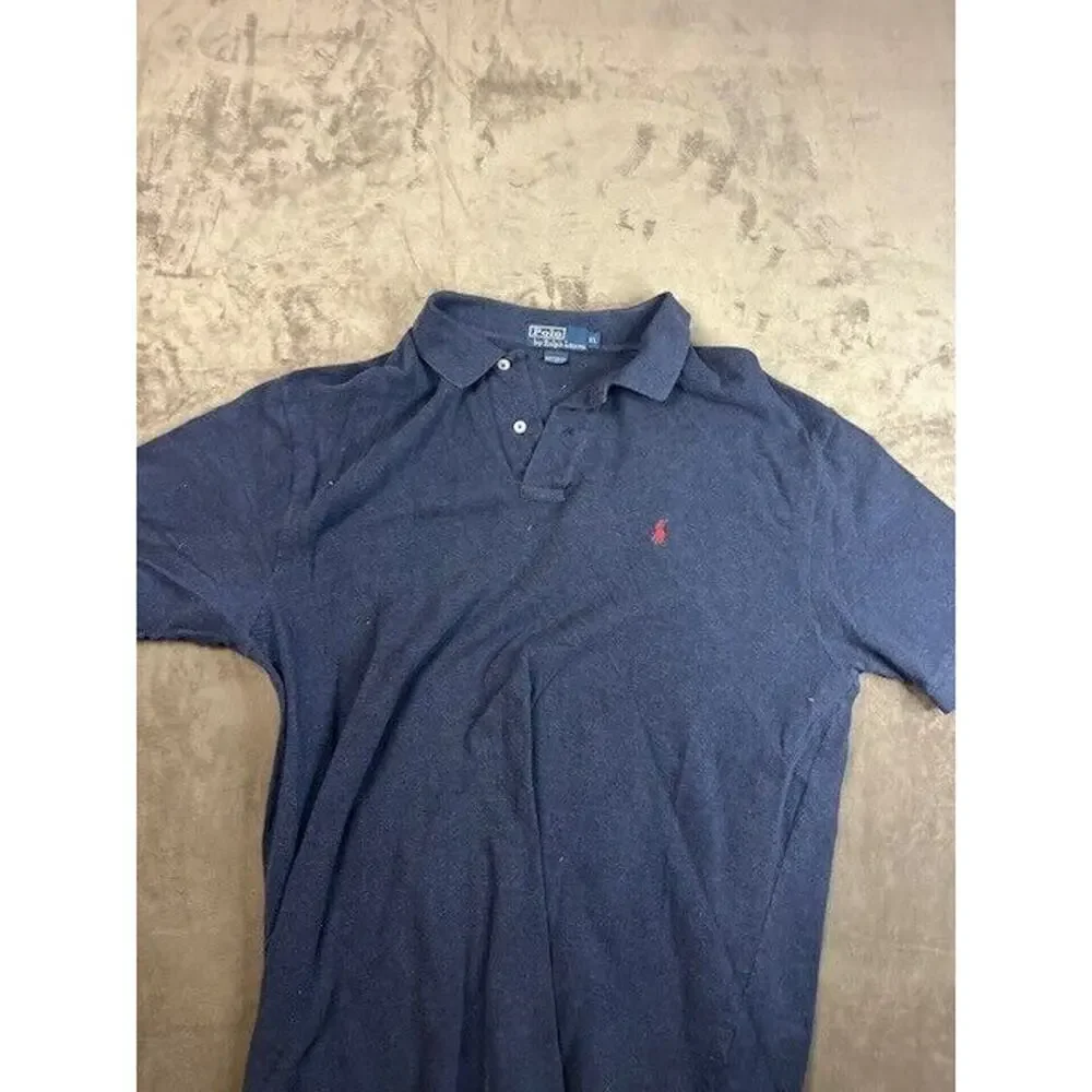 Polo Ralph Lauren Shirt Mens XL‎ Blue Short Sleeve